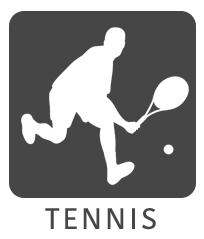 sport icon tennis grey